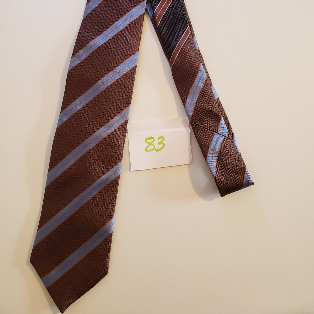 Egara tie - Brown and  Blue - NWOT